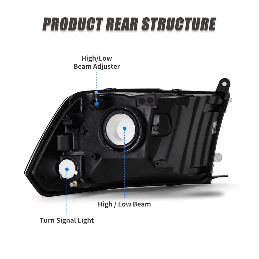 ADCARLIGHTS IP65 waterproof seal and heavy-duty housing for all-weather use