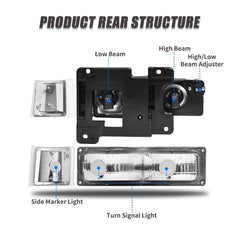 ADCARLIGHTS UV-coated lens delivers clear, durable light transmission.