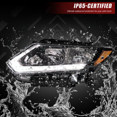 ADCARLIGHTS Nissan Rogue IP65 waterproof seal for safe rain driving