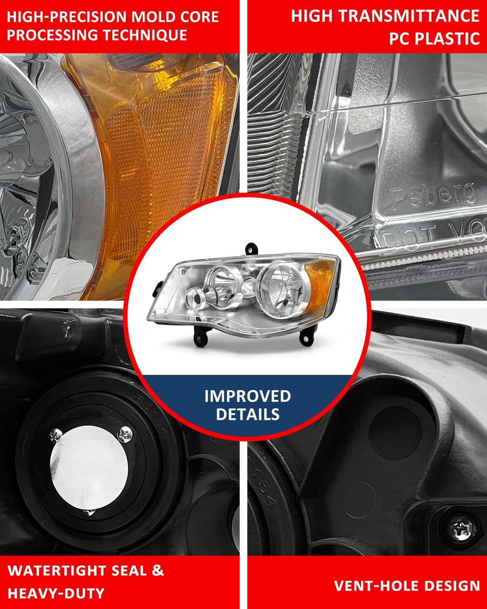 ADCARLIGHTS plug-n-play installation minimizes wiring effort and downtime