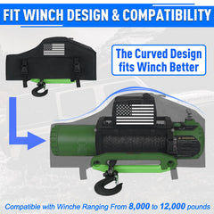 Addsafety winch cover showing UV-resistant and tear-proof material in sunny conditions