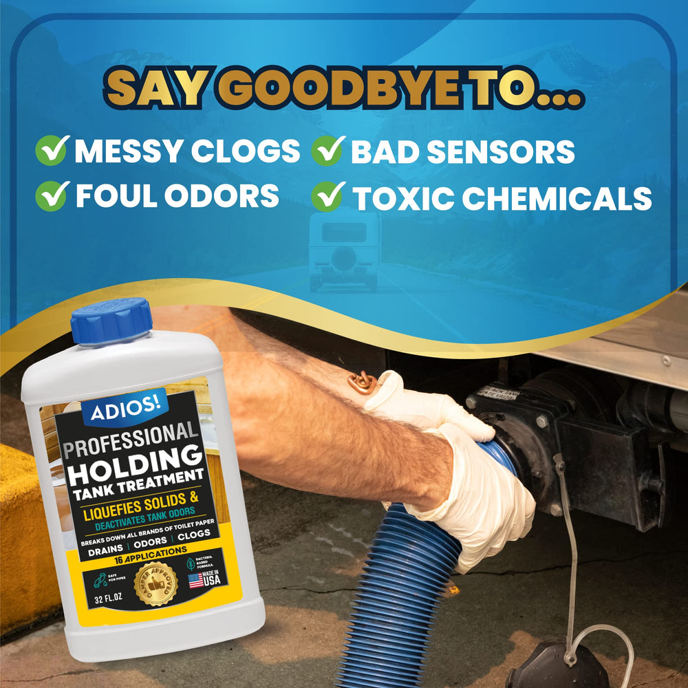Product neutralizes odors at the source to keep the RV bathroom fresh
