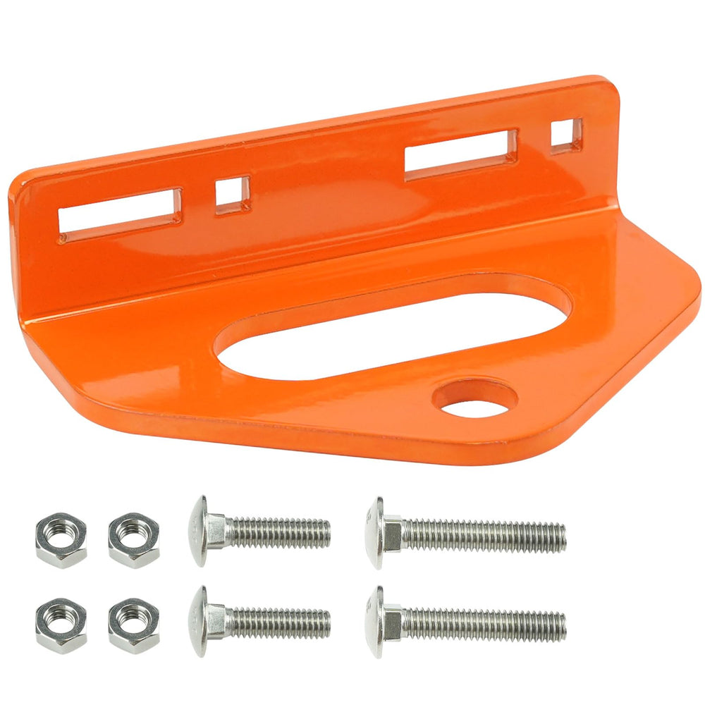 Adorish zero-turn mower trailer hitch orange plate-steel for durable towing.