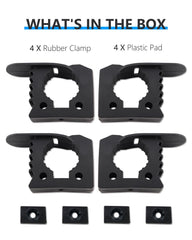 ADTOPI 4-pack with plastic pads cushions surfaces and reduces vibration.
