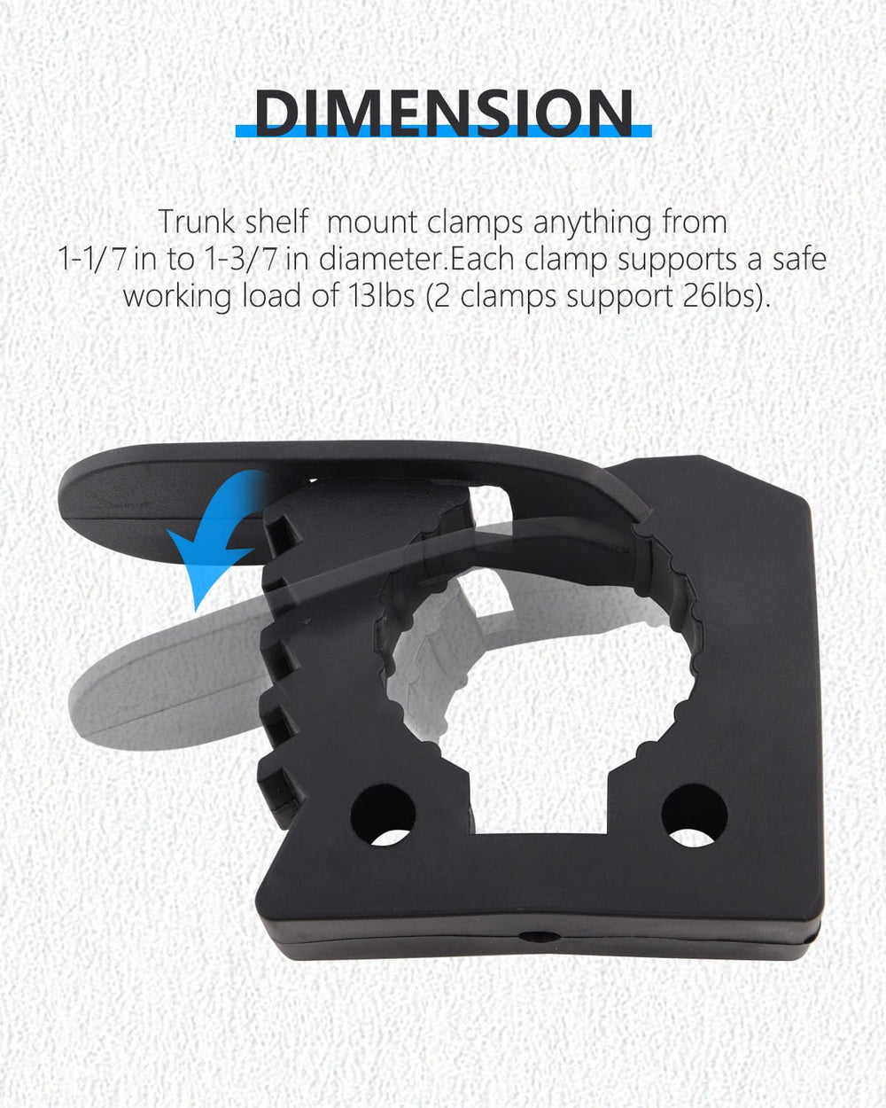 ADTOPI heavy-duty rubber draw latch keeps tools secured yet accessible.