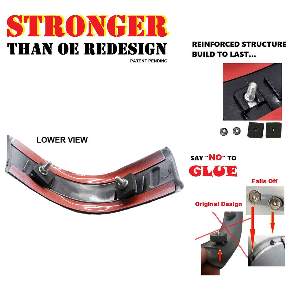 Advance Ignition roof molding RH side showing interlocking screw design