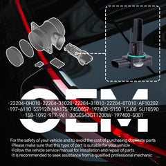 AdvanEX MAF assembly image emphasizes high-quality parts and OEM specifications