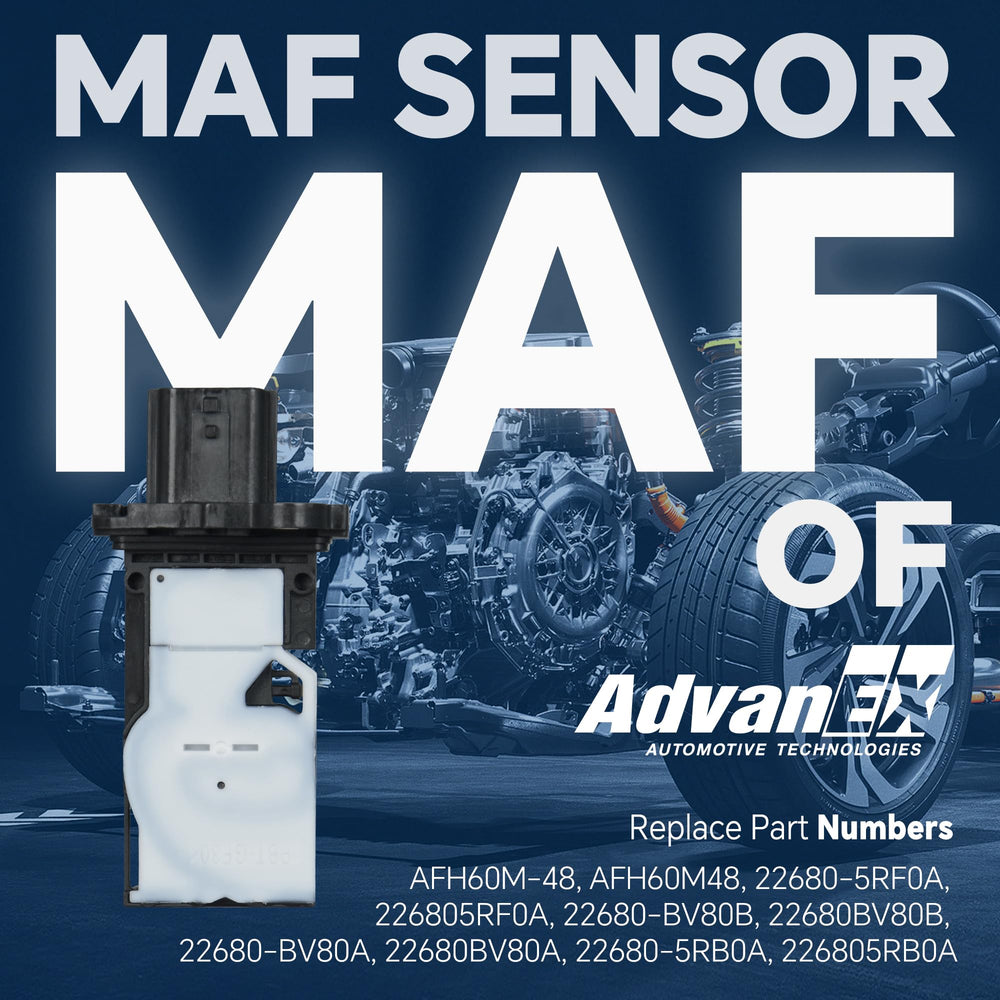 AdvanEX MAF sensor connectors closeup highlights secure installation