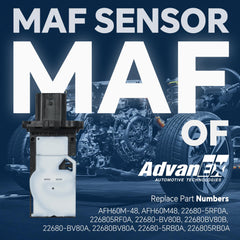 AdvanEX MAF sensor connectors closeup highlights secure installation