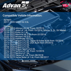 AdvanEX MAF sensor labels show compatible part numbers