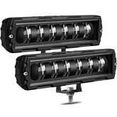Adzoon 6-inch light bar pair floods the road for safer night driving.