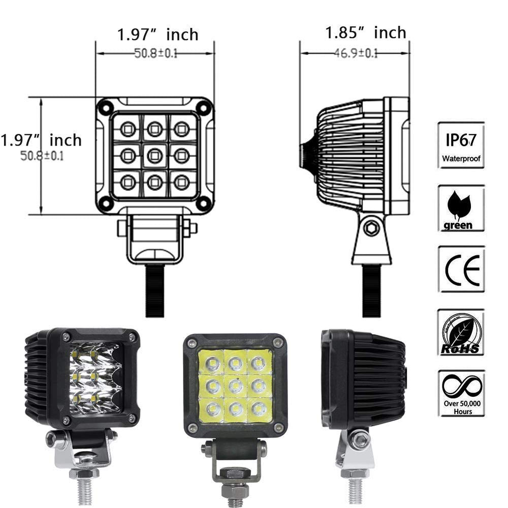 Adzoon easy-install LED pod kit for trucks, ATVs, and boats.