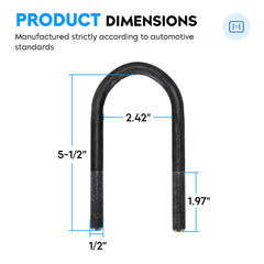 Aeagle leaf spring is 1-3/4 inch wide for proper fit and load support.