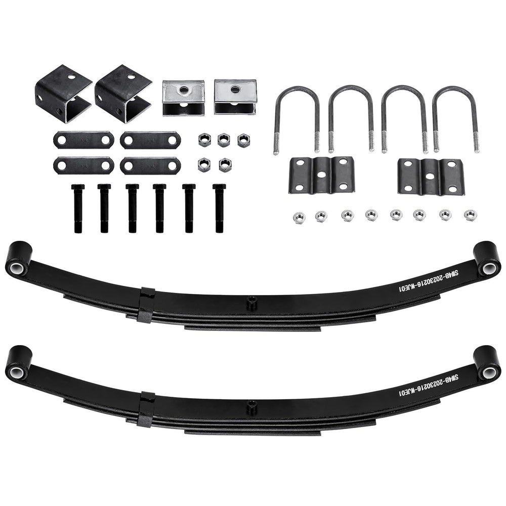 Aeagle 4-leaf double-eye spring shows rugged leaf construction for trailer use.