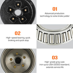 Aeagle brake kit contents showing complete parts assortment