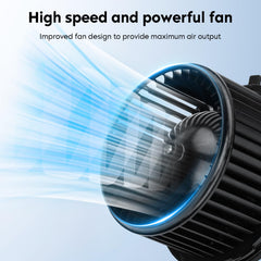 Aeagle blower motor side view on Suburban shows compact direct-fit design.