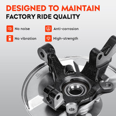 Aeagle anti-corrosion finish on knuckle helps resist rust in tough road conditions.