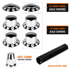 Aeagle chrome-plated ABS hub covers resist corrosion for lasting shine.