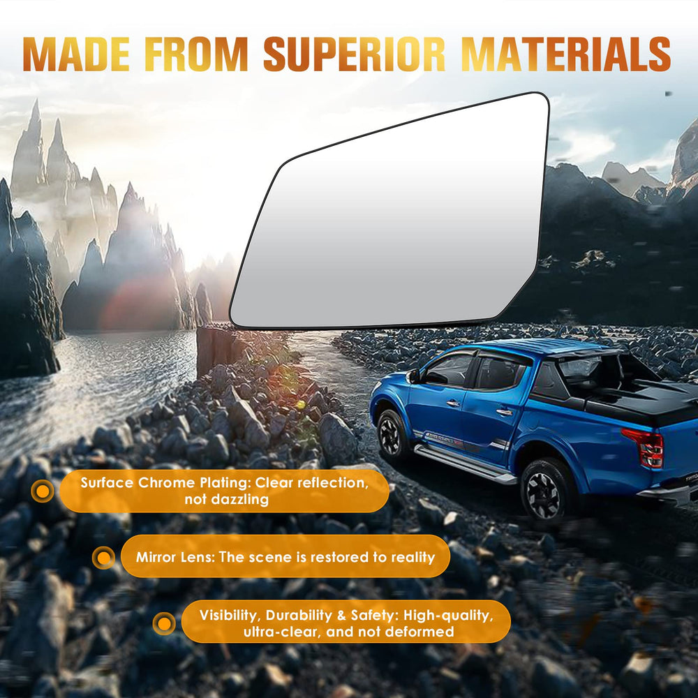 Aeagle driver left side heated mirror glass replacement supports reliable daily use.