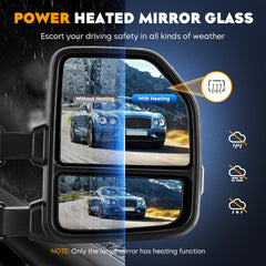 Aeagle F-150 mirror manual-folding feature eases parking in tight spots.