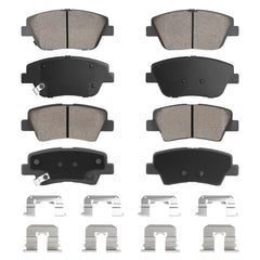 Aeagle front brake pad for Hyundai Sonata 2011-2014 groove design for quiet braking.