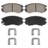 Aeagle front ceramic brake pads with groove design reduce noise in Hyundai Elantra 2007-2010