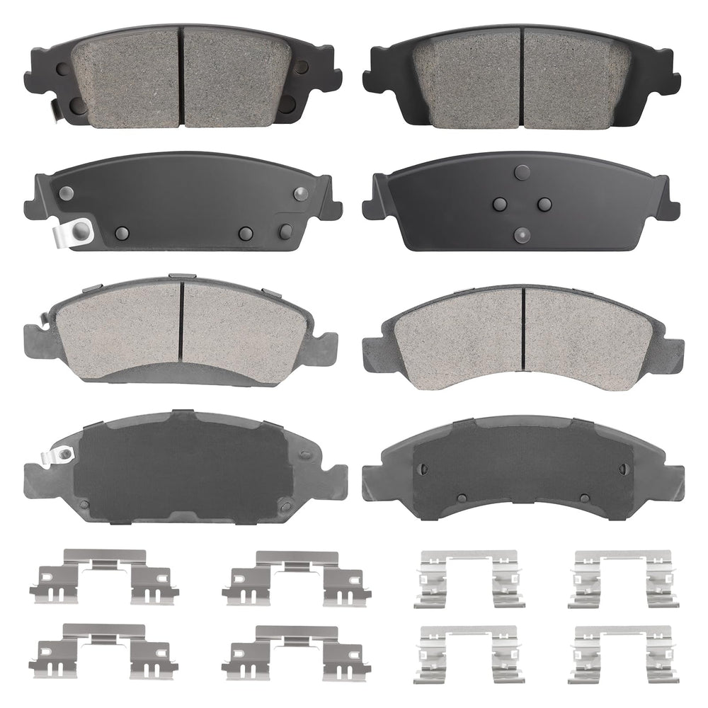 Aeagle front ceramic brake pads for Silverado 1500, quiet braking with efficient heat dissipation