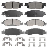 Aeagle front ceramic brake pads for Silverado 1500, quiet braking with efficient heat dissipation