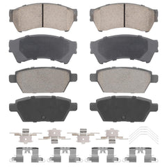 Aeagle front and rear ceramic brake pads for Ford Fusion reduce noise during braking.