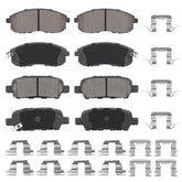 Aeagle front and rear ceramic brake pads for Nissan Altima, balanced stopping performance.