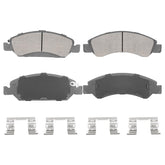 Aeagle front semi-metal brake pads set in package for easy installation