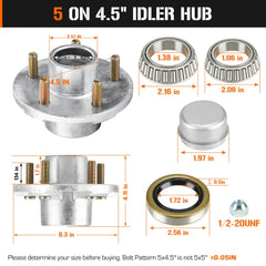 Aeagle grease seal protects hub internals from moisture and dirt