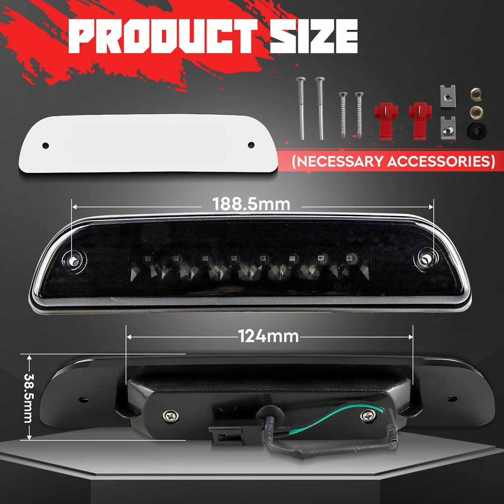 Aeagle 3rd brake light provides bright LED output for clear signaling.