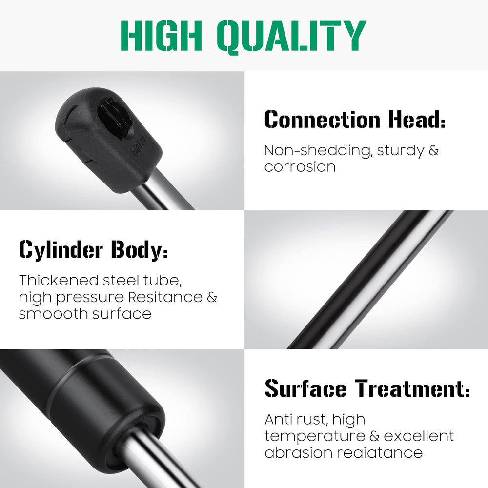 Aeagle hood lift support closeup shows a durable cylinder for long-lasting performance