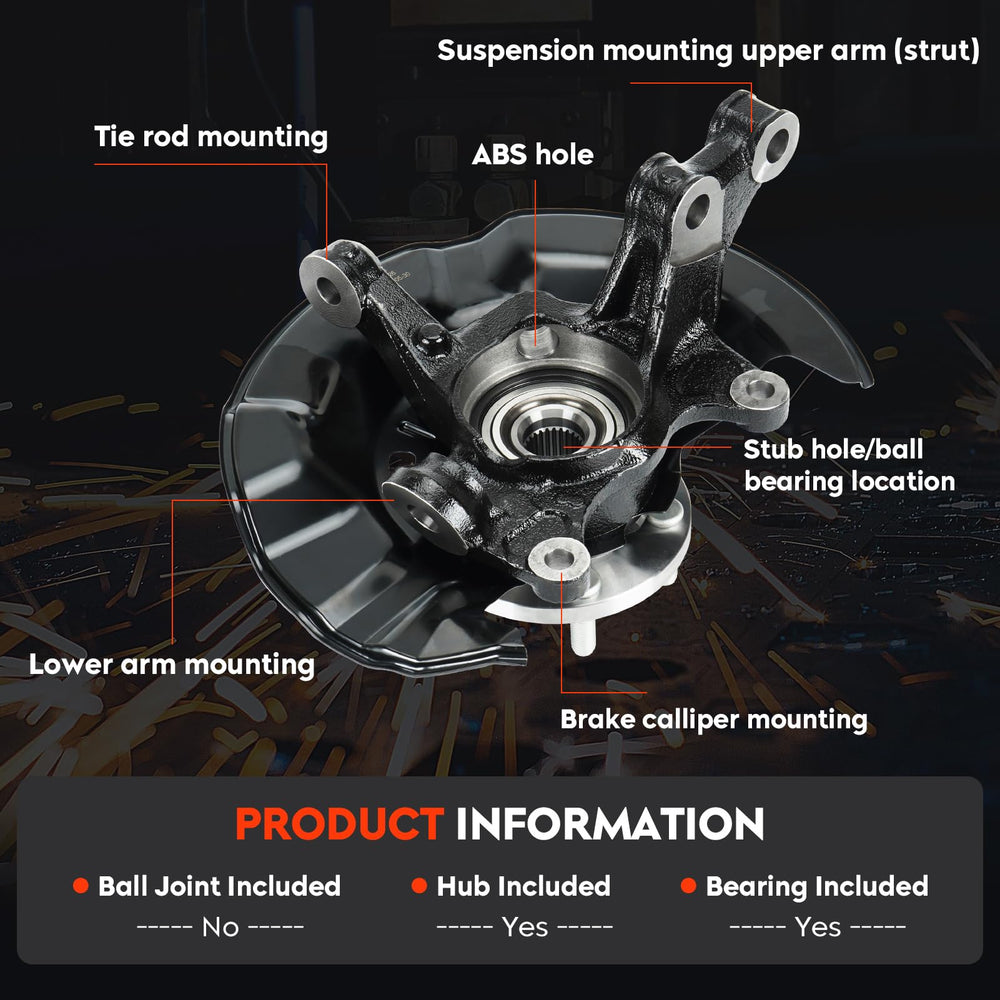Aeagle knuckle installation bolt-pattern detail for precise fit