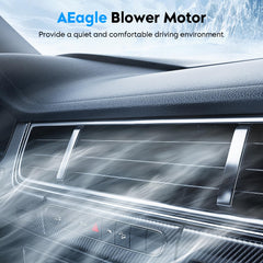 Aeagle low-noise operation with increased air volume for quiet comfort.
