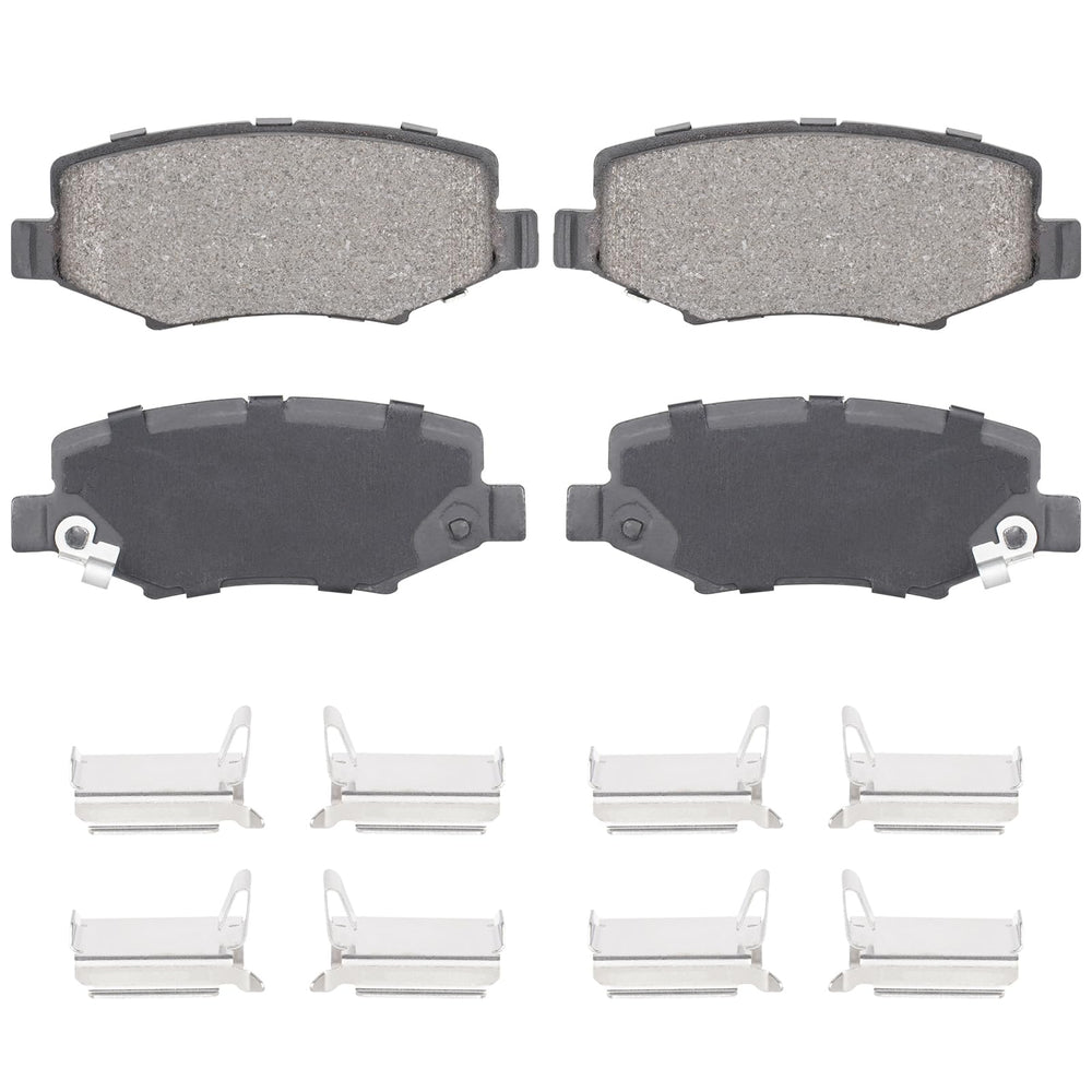 Aeagle rear ceramic brake pads for Jeep Liberty 2008-2012, front view, quiet braking potential