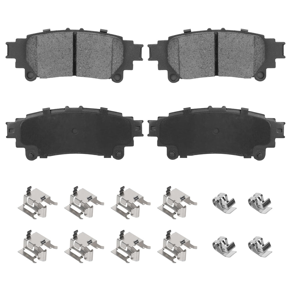 Aeagle rear ceramic brake pads for Toyota Highlander with groove-surface for quieter braking
