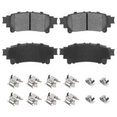 Aeagle rear ceramic brake pads for Toyota Highlander with groove-surface for quieter braking
