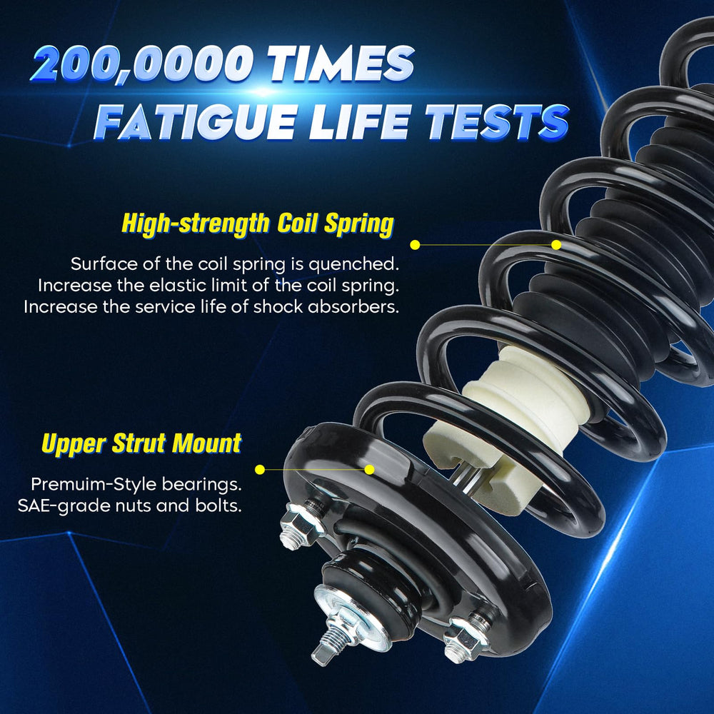Aeagle rear-right strut shock assembly with coil spring enhances handling for Honda Accord
