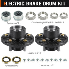 Aeagle cast iron hub with rust-resistant coating for longer life.
