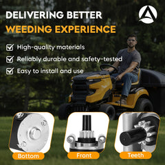 Aeagle SAB0157 compatibility chart highlights broad mower compatibility.