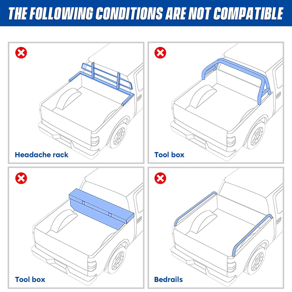 Aeagle soft roll-up tonneau cover rolled back for easy bed access