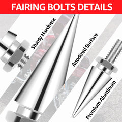 AEEAST triple-pack chrome bolts for convenient replacement and spares