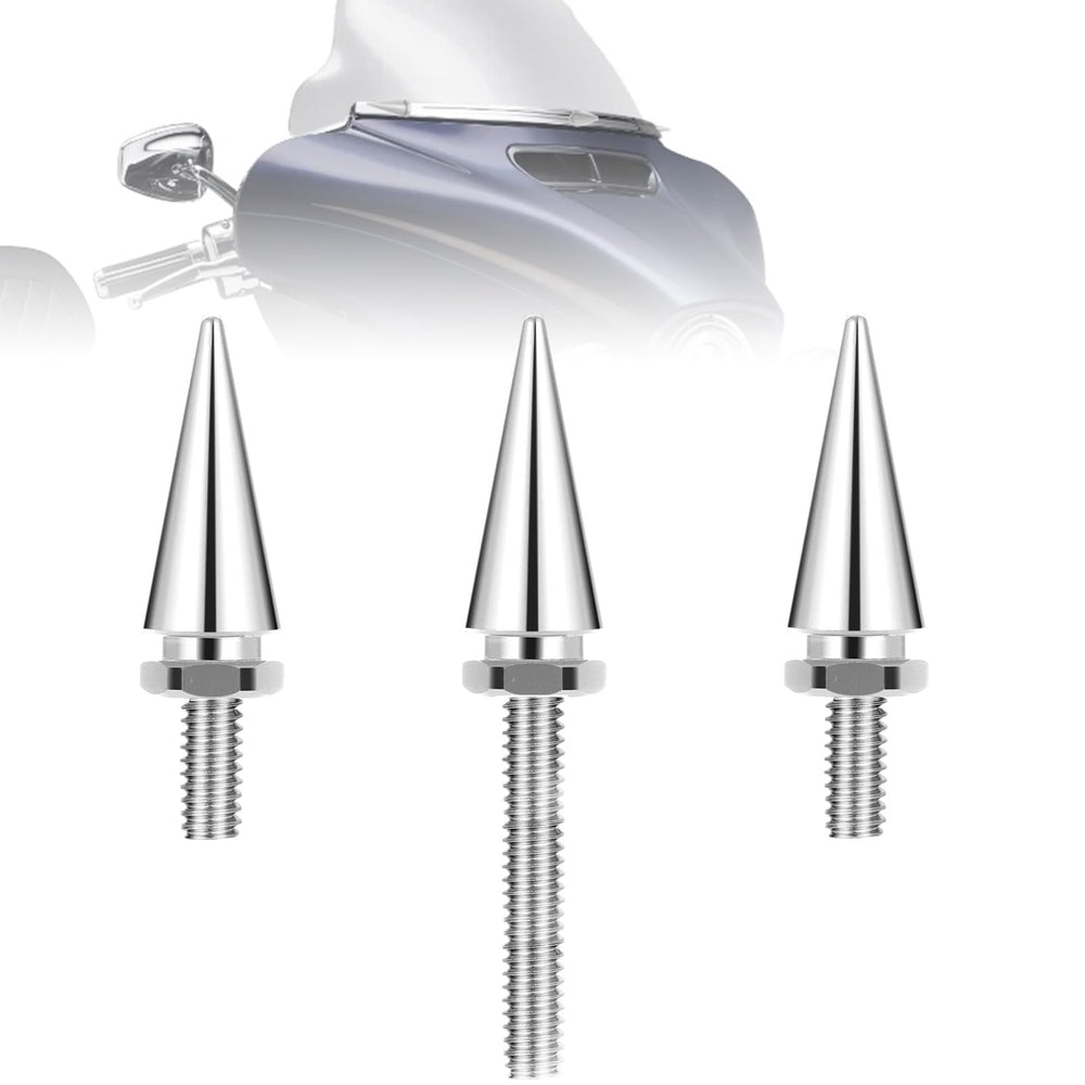 AEEAST chrome fairing bolts on windshield setup provide secure mounting for Harley-Davidson Touring models