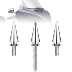 AEEAST chrome fairing bolts on windshield setup provide secure mounting for Harley-Davidson Touring models