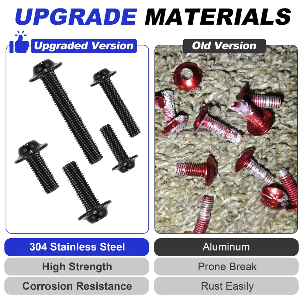 AEEAST stainless steel M5/M6 bolts provide strong, corrosion-resistant fastening