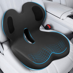 AEGIS Car Seat Cover Trucker seat cushion with lumbar support for back comfort on long drives