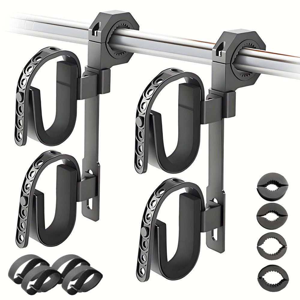 Aeloifft ATV gun rack with double-tier design for secure two-level storage.