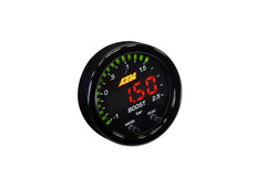 AEM 30-0306 X-Series boost gauge front display for quick readings.